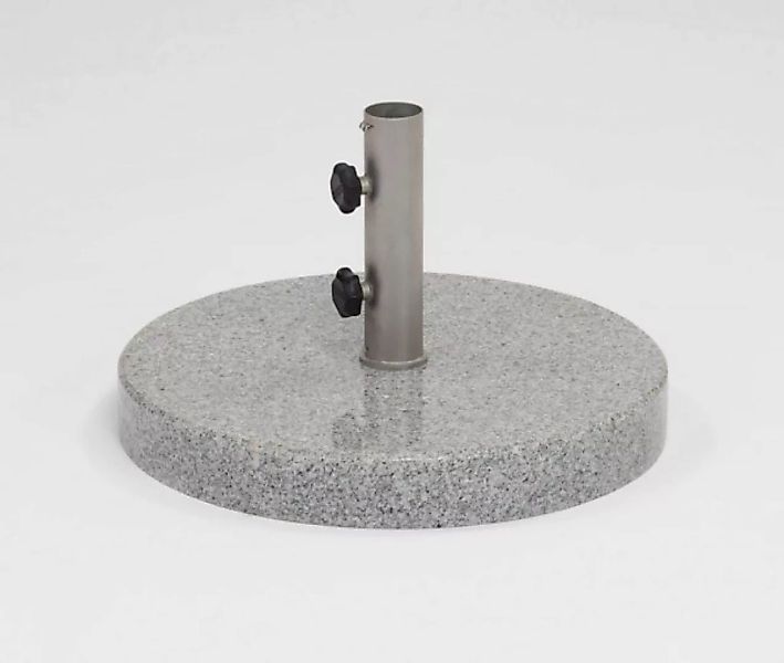 Freistehender Schirmständer Granit 63 kg mit Edelstahl Hülse Ø 40 mm günstig online kaufen