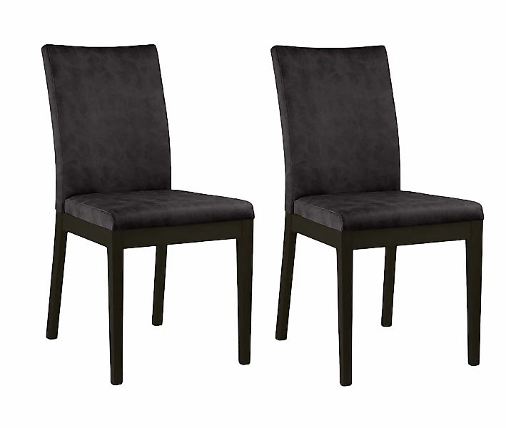 Home affaire 4-Fußstuhl "Dendres" (Set) 2 Stk. Microfaser Sitz und Ruecken günstig online kaufen