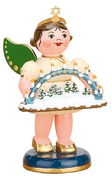 Hubrig Volkskunst Zschorlau Erzgebirge Engelfigur Hubrig Engel mit Schwibbo günstig online kaufen