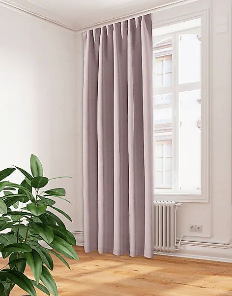 HOME WOHNIDEEN Vorhang »JONALU«, (1 St.), Kombibandschal Dekostoff SOFT/Rau günstig online kaufen