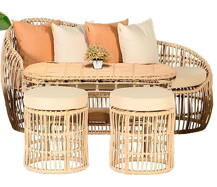 Xlmoebel Sofa Gartenmöbel Set mit Sofa, Couchtisch, Sitzgruppen, Veranda Ho günstig online kaufen