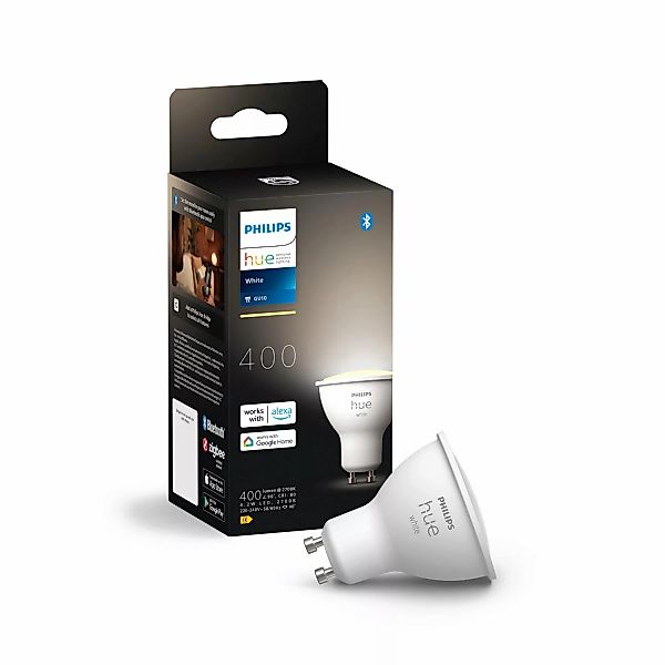 Philips Hue Bluetooth White Lampe GU10 in Weiß 4,2W 400lm 1er Set günstig online kaufen