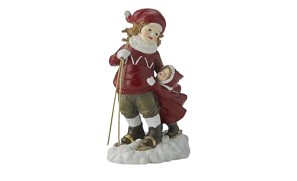 HOME STORY Dekofigur   ¦ rot ¦ Polyester,Stein,Eisen ¦ Maße (cm): B: 13,3 H günstig online kaufen