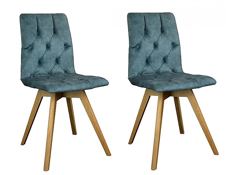 andas Esszimmerstuhl "Rania" (Set) 2 Stk. Samtvelours Massivholzgestell, mi günstig online kaufen