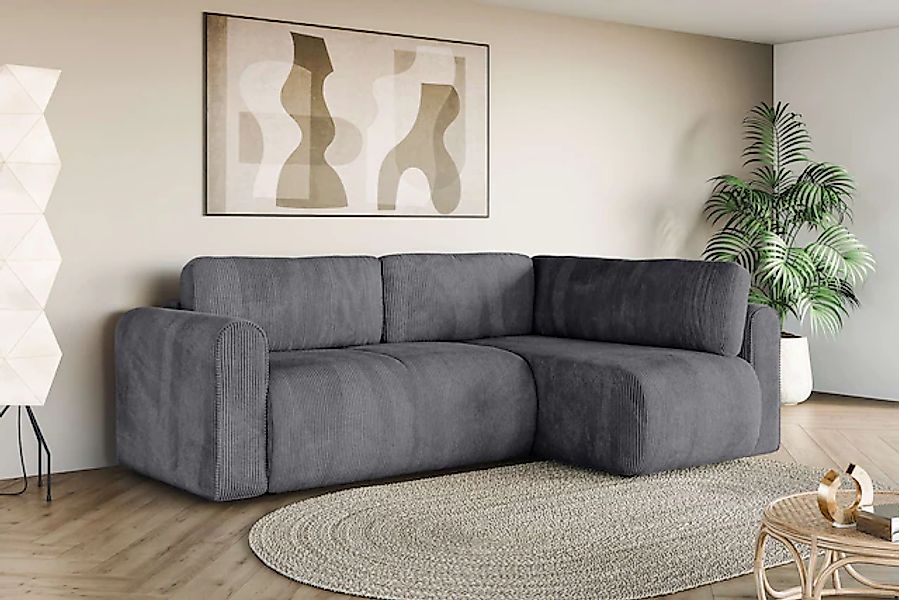 OTTO home Ecksofa »Zacharia wahlweise Schlafsofa mit Bettkasten, B/T/H 250/ günstig online kaufen