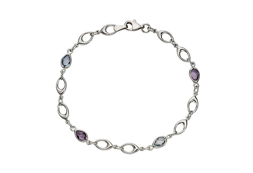Fascination by Ellen K. Armband 375 Gold mit Blautopas (beh) und Amethyst günstig online kaufen
