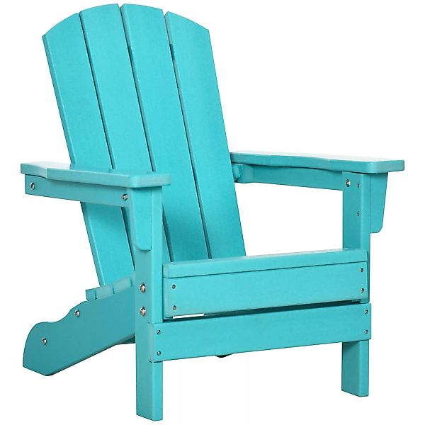 Outsunny Gartenstuhl für Kinder  Adirondack-Stuhl mit Lamellendesign, Balko günstig online kaufen