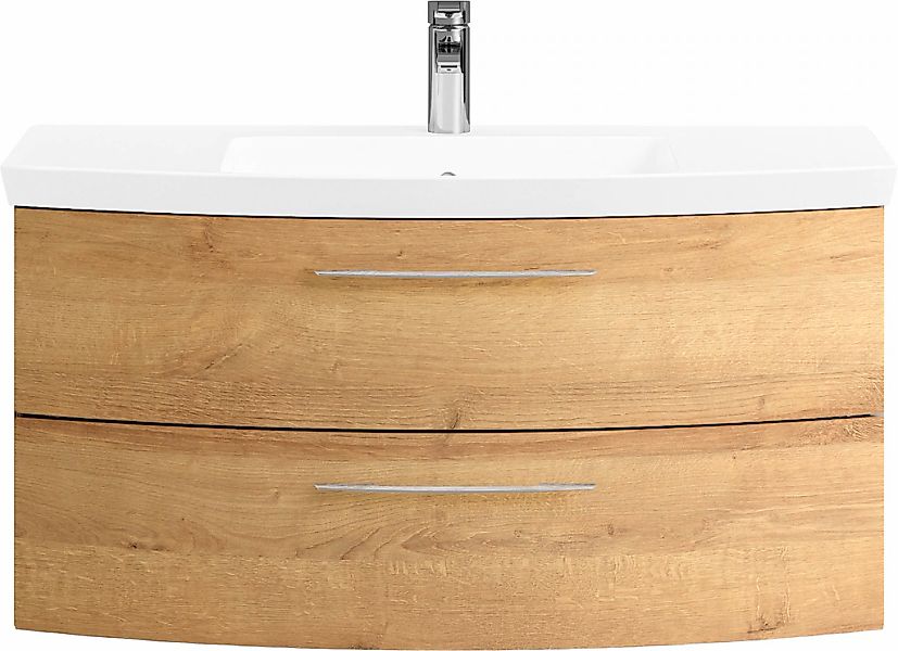 Saphir Badmöbel-Set "Cassca Sprint Waschtisch-Set Mineralmarmor-Waschtisch günstig online kaufen