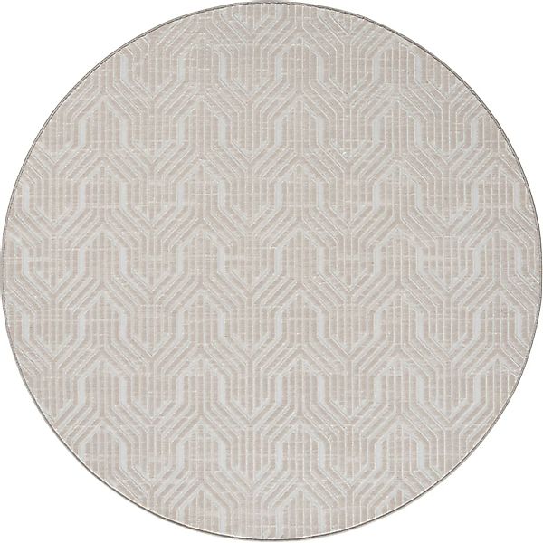 Floornovo Kurzflor Teppich Rund Gemustert Durchmesser 200 cm günstig online kaufen