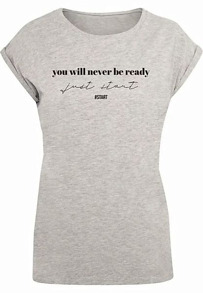 Merchcode T-Shirt Merchcode Damen Ladies Just Start T-Shirt (1-tlg) günstig online kaufen