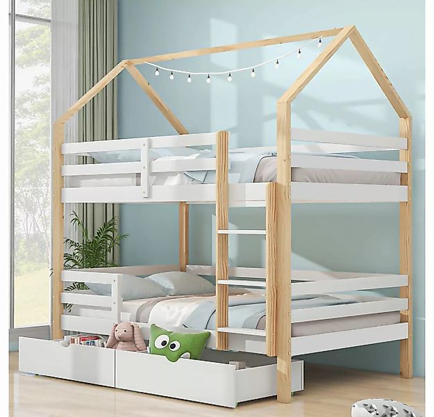 Sweiko Kinderbett (Doppelbett in Hausform,Ins und aus dem Bett kommen, groß günstig online kaufen
