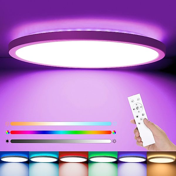 Oraymin Deckenleuchte LED Deckenlampe Flach Rund günstig online kaufen