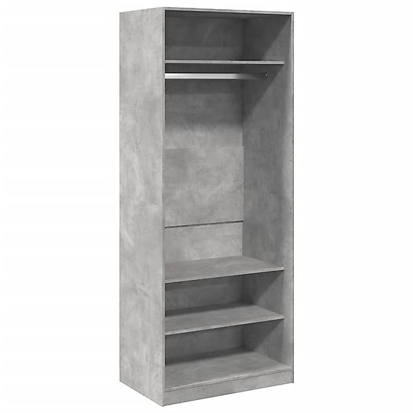 vidaXL Kleiderschrank Betongrau 80x50x200 cm Holzwerkstoff günstig online kaufen