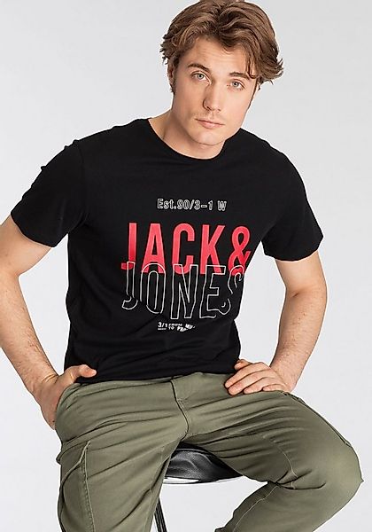 Jack & Jones T-Shirt JCOKOMPO Kurzarm-Design mit Print und optimaler Passfo günstig online kaufen