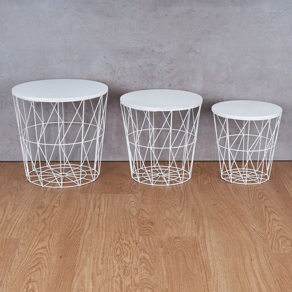 Levandeo® Couchtisch, 3er Set Beistelltisch Metall günstig online kaufen