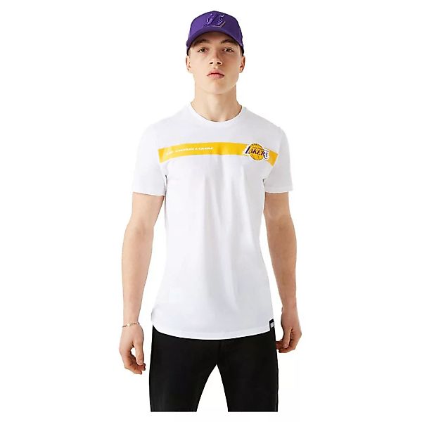 New Era Nba Team Logo Los Angeles Lakers Kurzärmeliges T-shirt S Optic Whit günstig online kaufen