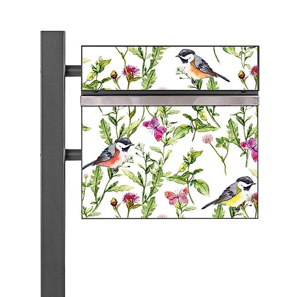 Banjado Standbriefkasten Anthrazit 45x120x16.5cm Groß Inkl. Montagematerial günstig online kaufen