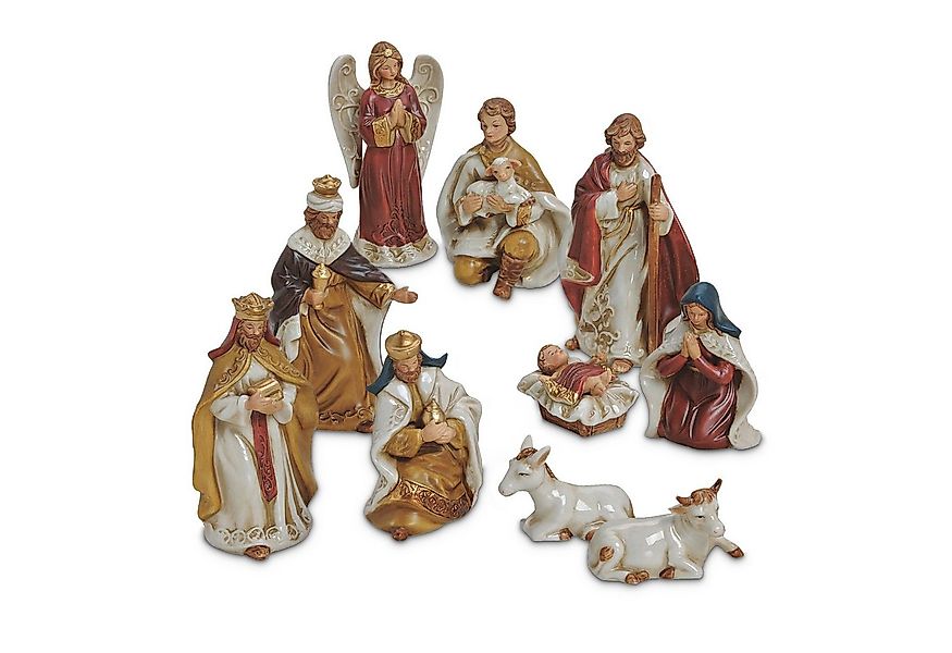 matches21 HOME & HOBBY Krippe Krippen-Figuren Set 10-tlg. in 5 - 12 cm für günstig online kaufen