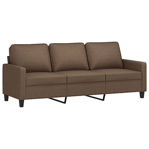 vidaXL Sofa, 3-Sitzer-Sofa Braun 180 cm Stoff günstig online kaufen