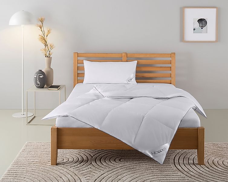 Home affaire Daunenbettdecke + Kopfkissen "Moulle, Bettdecke in 135x200 cm, günstig online kaufen