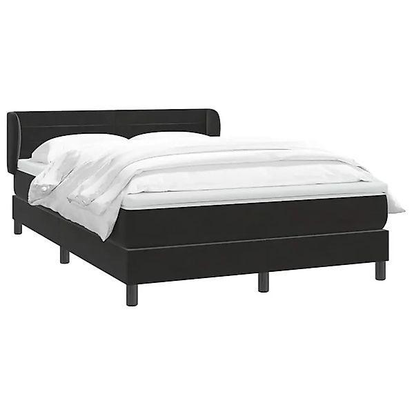 vidaXL Boxspringbett mit Matratze Schwarz 160x220 cm Samt 3317657 günstig online kaufen