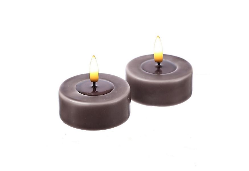 Deluxe Homeart LED-Kerze LED Maxi Teelichter Mia flackernd Echtwachs D: 6,1 günstig online kaufen