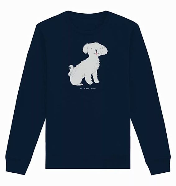 Mr. & Mrs. Panda Longpullover Größe M Bichon Frisé Moment - French Navy - G günstig online kaufen