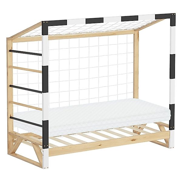ML-DESIGN Spielbett Kinderbett Fußballtor Holzbett mit günstig online kaufen