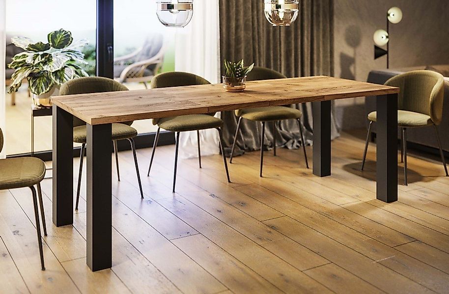 Endo-Moebel Esstisch Esstisch "Juka" 130-210cm ausziehbar erweiterbar Kulis günstig online kaufen
