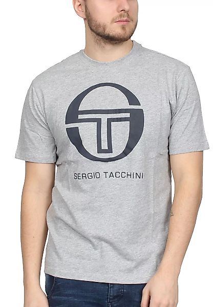 Sergio Tacchini T-Shirt Herren IBERIS 037740 Grey Melange Navy günstig online kaufen
