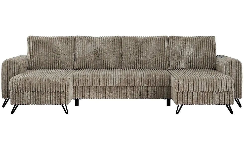 Wohnlandschaft Hellbraun   ¦ braun ¦ Maße (cm): B: 312 H: 90 Polstermöbel > günstig online kaufen