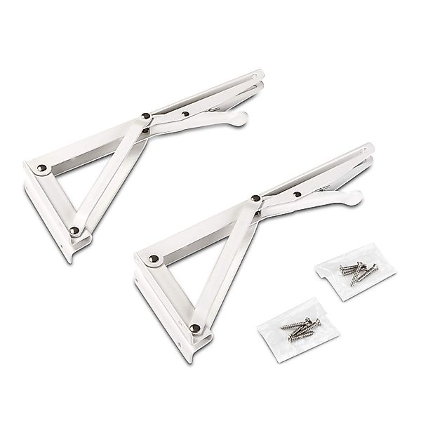 SO-TECH® Wandregalhalter 1 Paar Klappkonsolen weiß, günstig online kaufen
