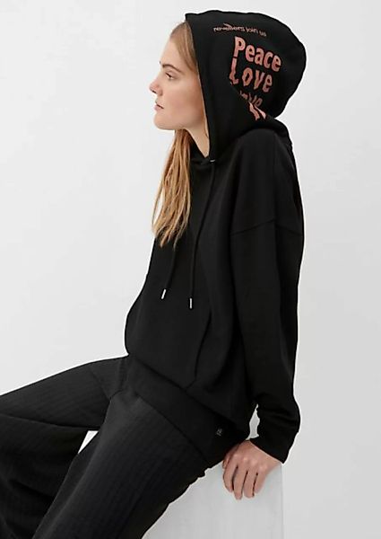 QS Sweatshirt Kapuzenpullover im Loose Fit günstig online kaufen