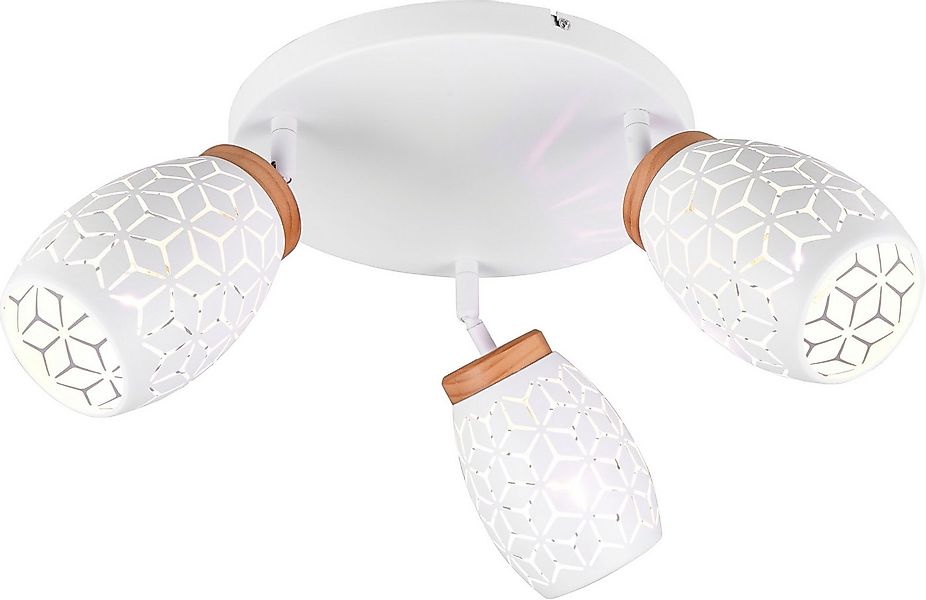 Reality Leuchten Deckenleuchte BIDAR, Deckenlampe mit 3 schwenkbaren Spots, günstig online kaufen