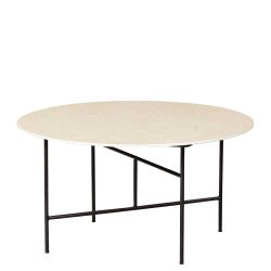 Couchtisch Beistelltisch mit Vierfußgestell in runder Form günstig online kaufen