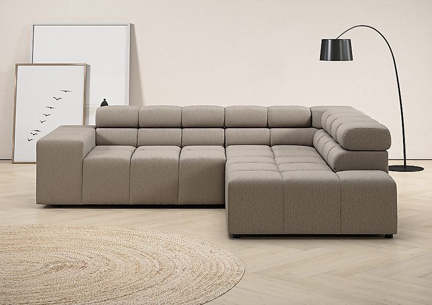 INOSIGN Ecksofa Ancona, incl. Kopfteilverstellung + günstig online kaufen