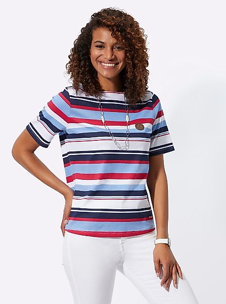 Casual Looks Kurzarmshirt "Ringelshirt" 1 Stk. tlg. günstig online kaufen