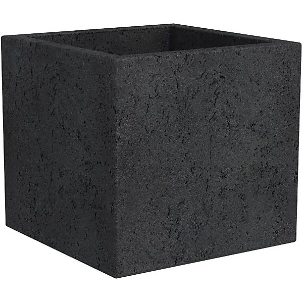 Scheurich Pflanzgefäß C-Cube 240 28,5 cm x 28,5 cm Stony Black günstig online kaufen