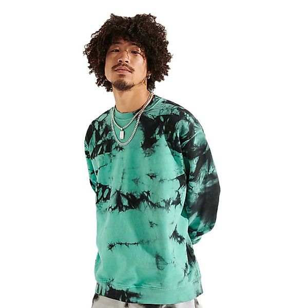 Superdry Code Tie Dye Sweatshirt M-L Pool Green/Black günstig online kaufen