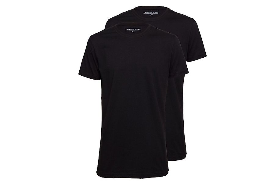 LANGER JUNG T-Shirt slim fit extra lang (2er-Pack) Unifarbe günstig online kaufen