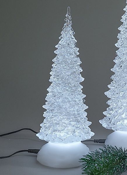 Kunstbaum Winterzeit Acryl, formano, Höhe 27 cm, Mit Timerfunktion, Transpa günstig online kaufen