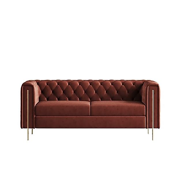 Xlmoebel 3-Sitzer Moderne Ledercouch mit drei Sitzplätzen, Polsterdesign un günstig online kaufen