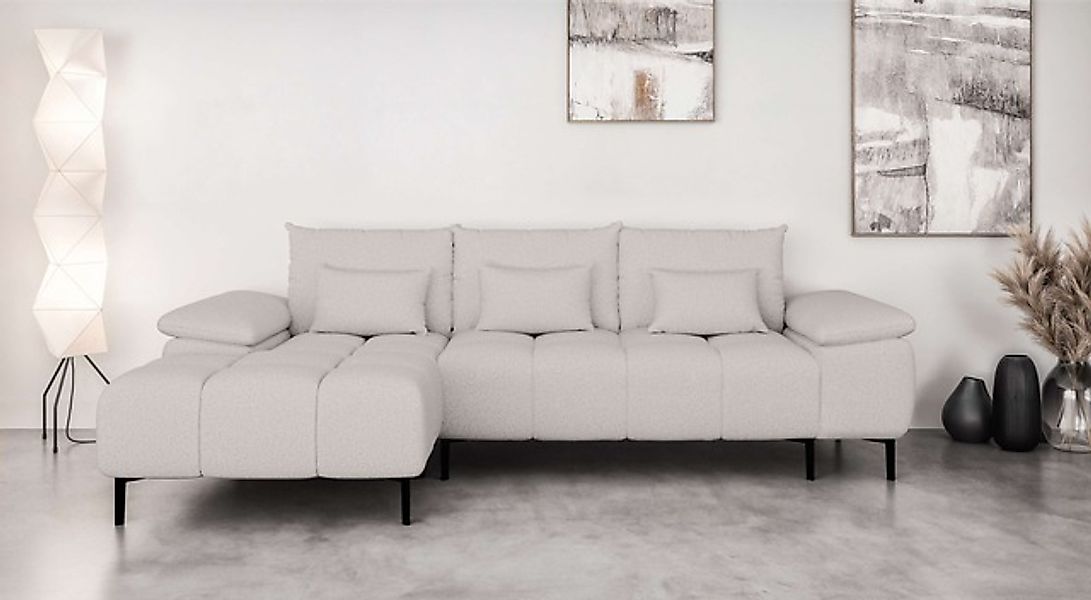 INOSIGN Ecksofa »DROMARA Schlafsofa mit Bettkasten, Maße: B/T/H 277/141/91 günstig online kaufen