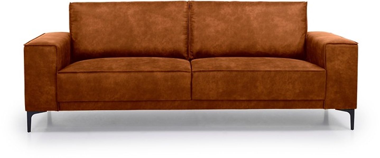 Places of Style 3-Sitzer »3er Sofa Oland, Struktur, Flachgewebe, Luxus-Micr günstig online kaufen
