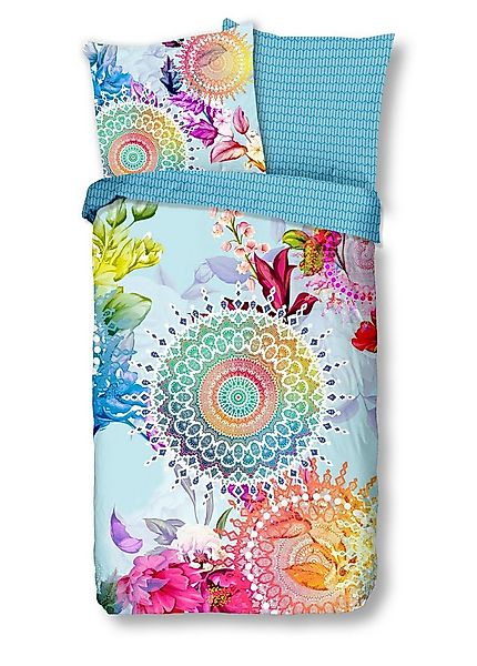 hip Bettwäsche Baumwolle, Renforcé, 2 teilig, farbenfrohe Mandalas, blauer günstig online kaufen