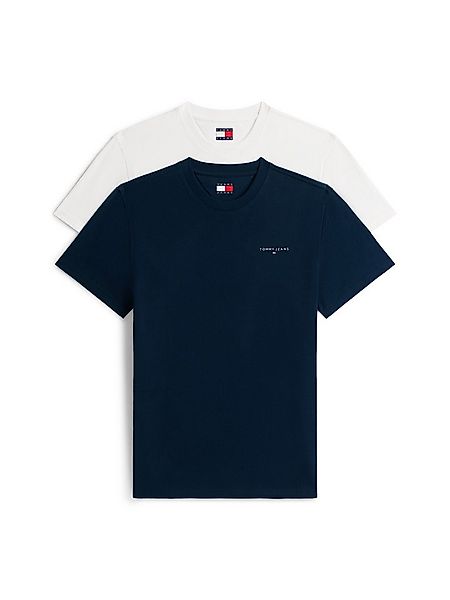 Tommy Jeans T-Shirt TJM SLIM FIT LINEAR 2PACK (Packung, 2-tlg) Rundhals, Je günstig online kaufen