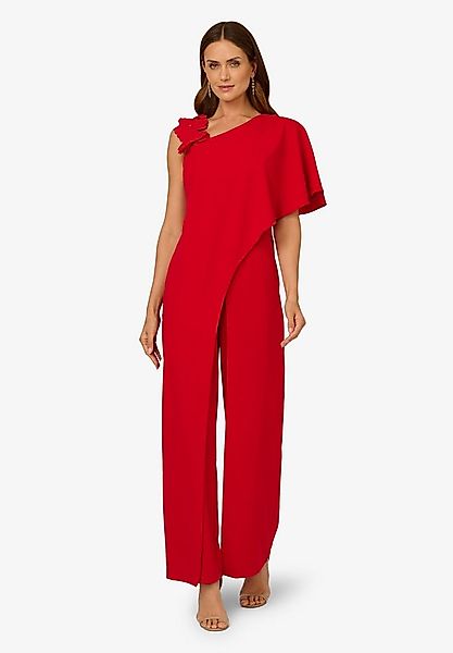 Adrianna Papell Jumpsuit Asymmetrical Crepe Jumpsuit Ausgestellt, fließend, günstig online kaufen