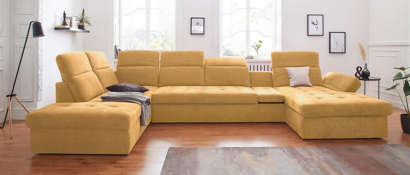 sit&more Wohnlandschaft "Stardust U-Form" inklusive Kopfteilverstellung, Ar günstig online kaufen