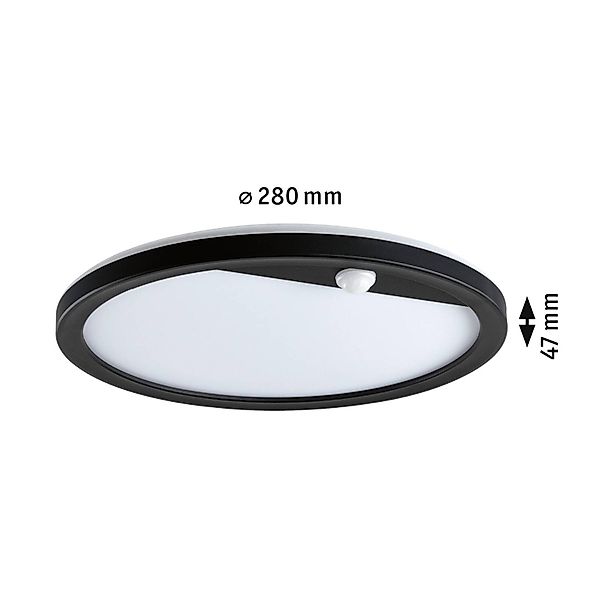 Paulmann LED Außen-Wandleuchte »Außenpanel Lamina rund 280mm 3000K 14,5W 12 günstig online kaufen