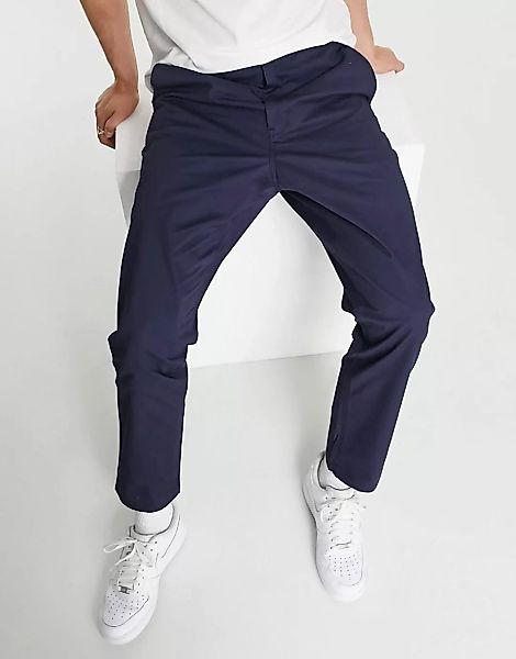 Polo Ralph Lauren – Prepster – Chinohose in Marineblau mit glatter Vorderse günstig online kaufen